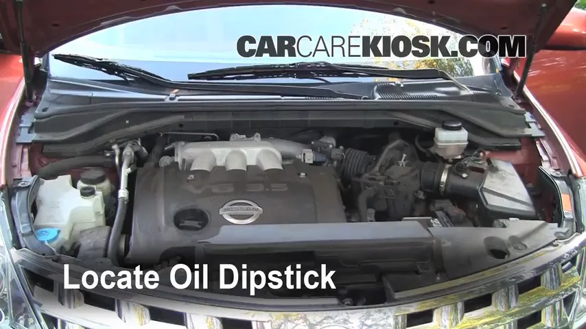2004 Nissan Murano SL 3.5L V6 Oil Check Oil Level